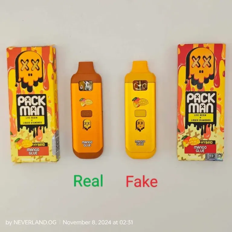 packman fake vs real