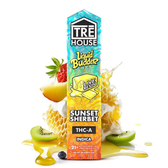 tre house liquid budder vape pen - sunset sherbet